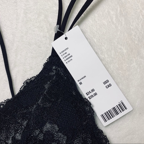 NWT  Out From Under Padded Lace Fusion Bralette - Picture 2 of 9